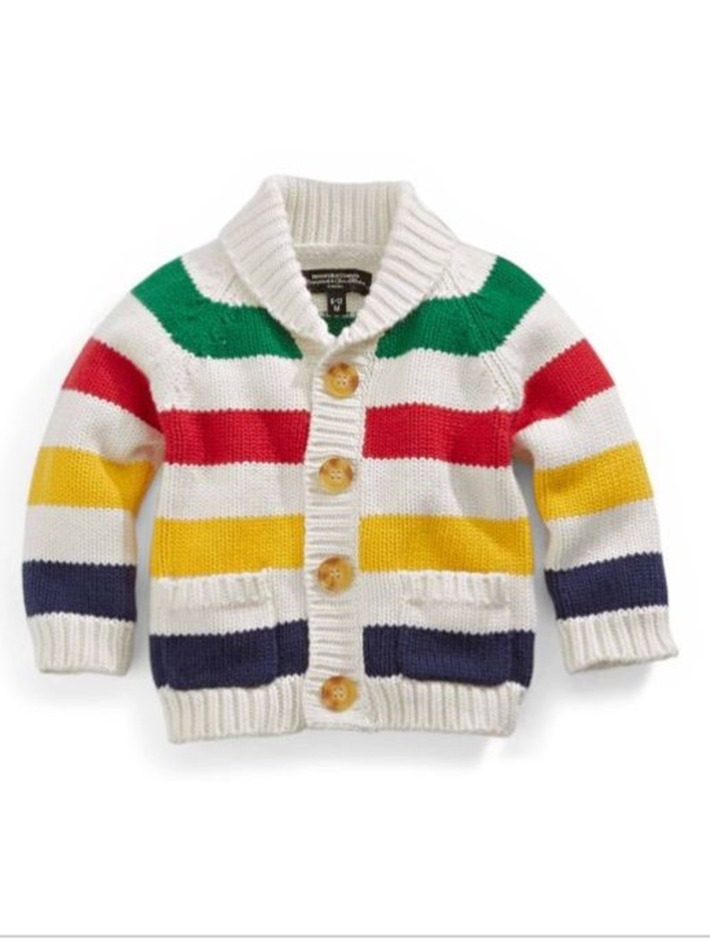 Hudson's Bay Company Multi Stripe Cardigan Sweater